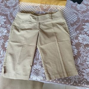 Quarter Length shorts in Tan